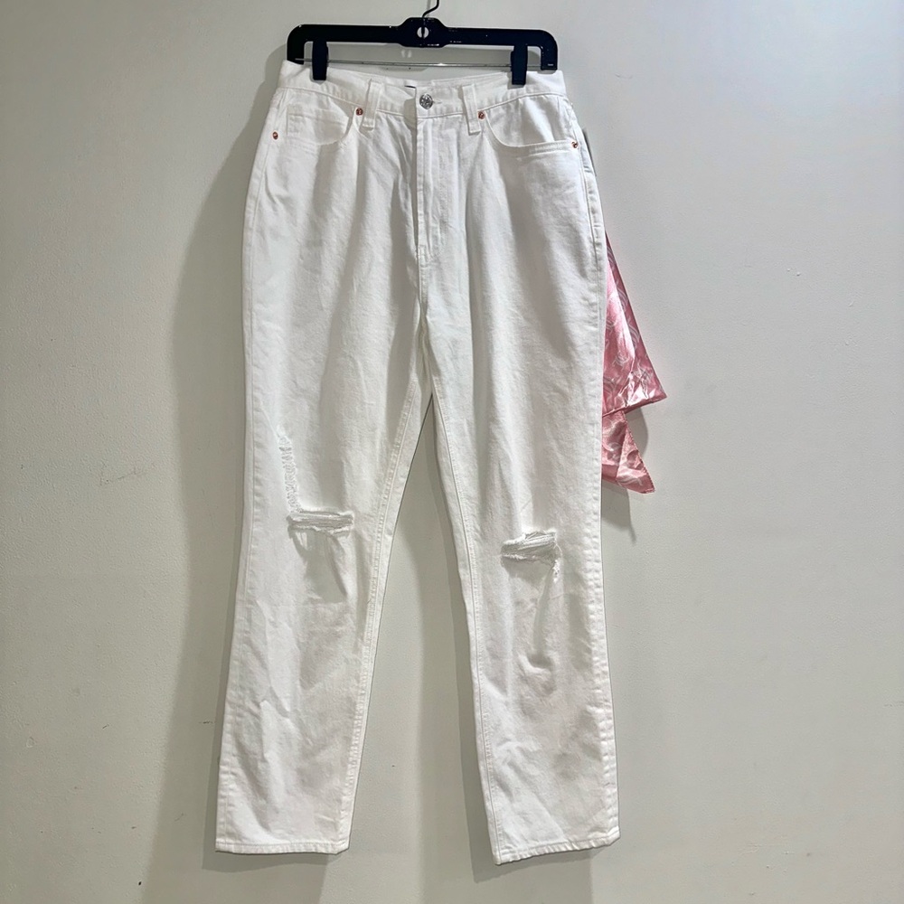 JUICY COUTURE WHITE BELVEDERE JEANS 27